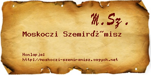 Moskoczi Szemirámisz névjegykártya